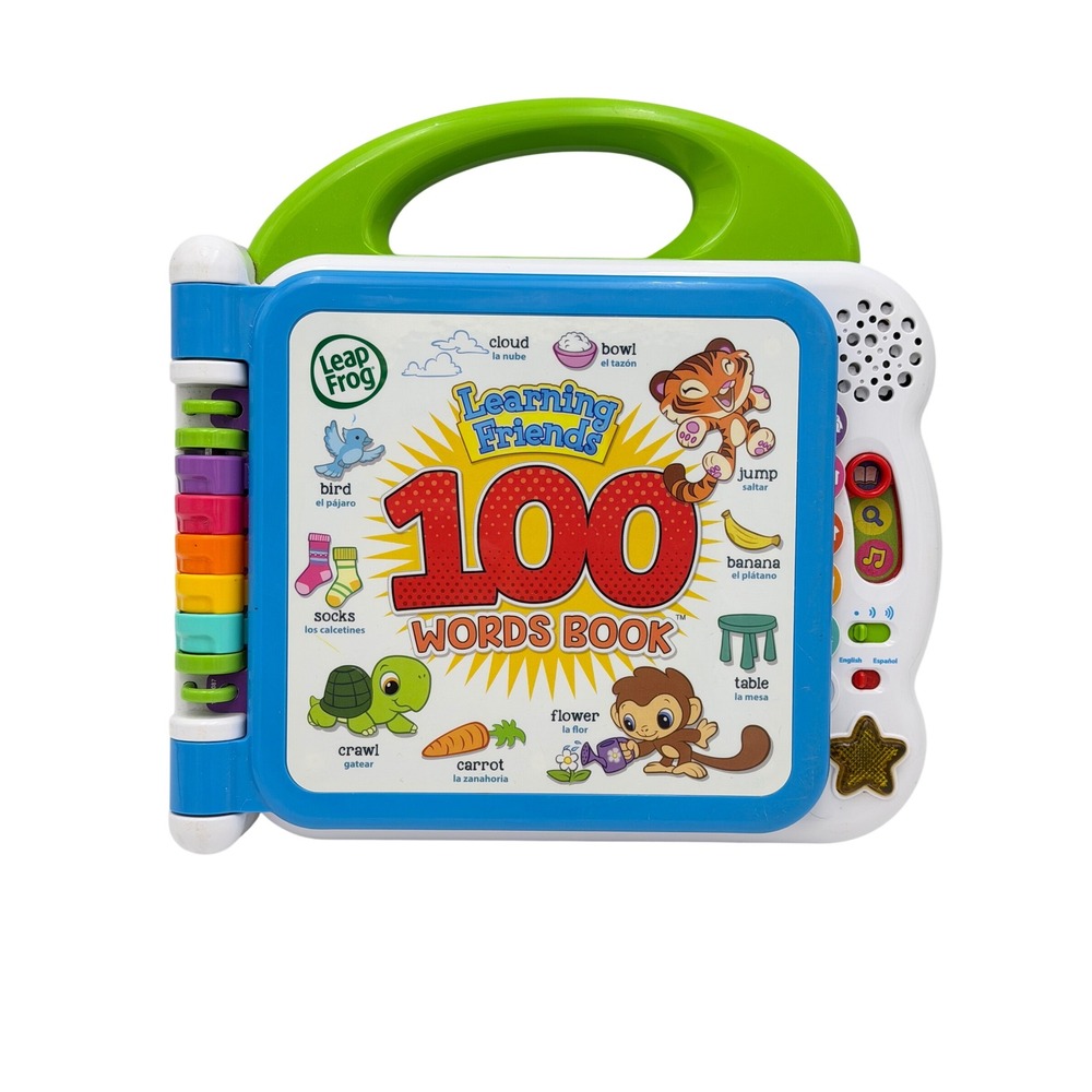 LeapFrog Learning Friend 100 Words Electronic Book Bilingual Spanish Toddler Toy